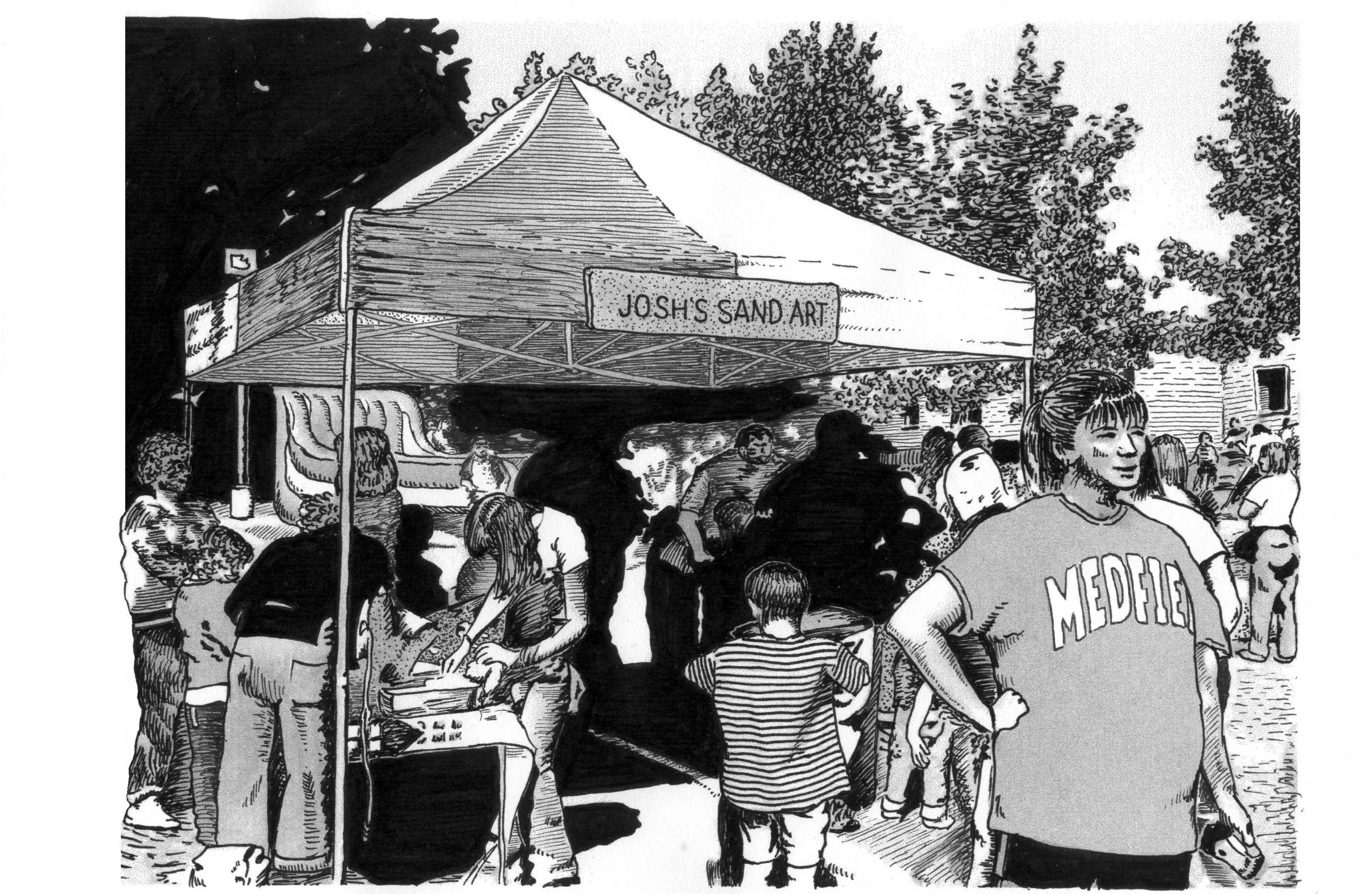  Promotional graphic for our local Medfield Day celebration [image a] 
